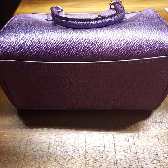 Purple metallic coach bennet satchel - Picture 3 of 5